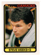 Steve Weeks - Vancouver Canucks (NHL Hockey Card) 1990-91 O-Pee-Chee # 407 Mint