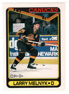 Larry Melnyk - Vancouver Canucks (NHL Hockey Card) 1990-91 O-Pee-Chee # 419 Mint