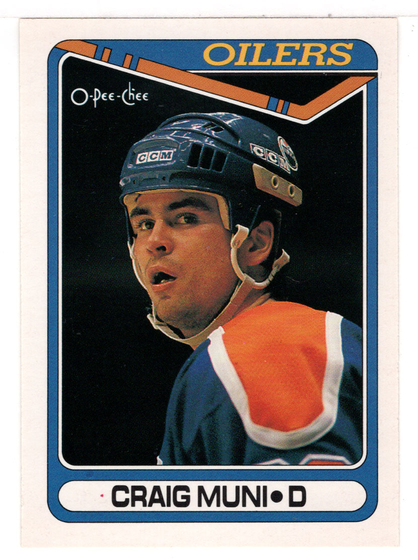 Craig Muni - Edmonton Oilers (NHL Hockey Card) 1990-91 O-Pee-Chee # 423 Mint