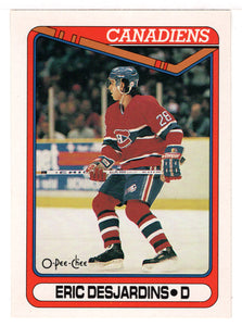 Eric Desjardins RC - Montreal Canadiens (NHL Hockey Card) 1990-91 O-Pee-Chee # 425 Mint