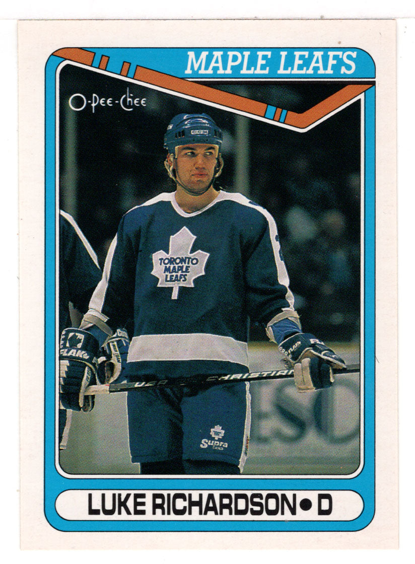 Luke Richardson - Toronto Maple Leafs (NHL Hockey Card) 1990-91 O-Pee-Chee # 428 Mint