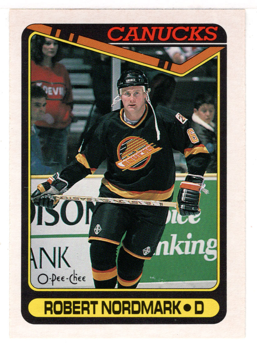 Robert Nordmark RC - Vancouver Canucks (NHL Hockey Card) 1990-91 O-Pee-Chee # 433 Mint