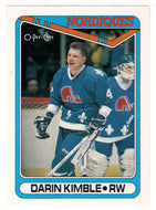 Darin Kimble RC - Quebec Nordiques (NHL Hockey Card) 1990-91 O-Pee-Chee # 437 Mint