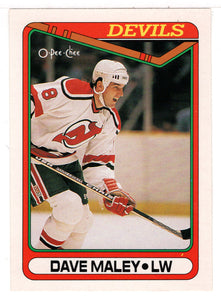 David Maley RC - New Jersey Devils (NHL Hockey Card) 1990-91 O-Pee-Chee # 438 Mint