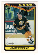 Jim Wiemer RC - Boston Bruins (NHL Hockey Card) 1990-91 O-Pee-Chee # 439 Mint