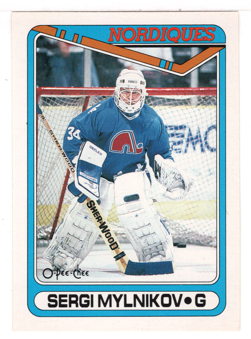 Sergei Mylnikov RC - Quebec Nordiques (NHL Hockey Card) 1990-91 O-Pee-Chee # 445 Mint