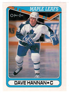 Dave Hannan - Toronto Maple Leafs (NHL Hockey Card) 1990-91 O-Pee-Chee # 449 Mint