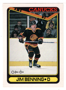 Jim Benning - Vancouver Canucks (NHL Hockey Card) 1990-91 O-Pee-Chee # 455 Mint