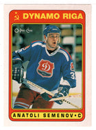 Anatoli Semenov - Dinamo Riga (NHL Hockey Card) 1990-91 O-Pee-Chee # 468 Mint