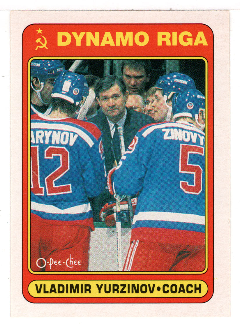 Vladimir Yurzinov RC - Dinamo Riga (NHL Hockey Card) 1990-91 O-Pee-Chee # 494 Mint