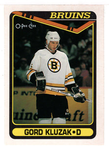 Gord Kluzak - Boston Bruins (NHL Hockey Card) 1990-91 O-Pee-Chee # 495 Mint