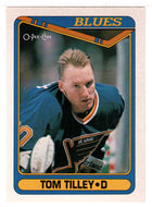 Tom Tilley RC - St. Louis Blues (NHL Hockey Card) 1990-91 O-Pee-Chee # 498 Mint