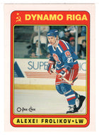 Alexei Frolikov RC - Dinamo Riga (NHL Hockey Card) 1990-91 O-Pee-Chee # 502 Mint