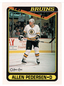 Allen Pedersen - Boston Bruins (NHL Hockey Card) 1990-91 O-Pee-Chee # 505 Mint