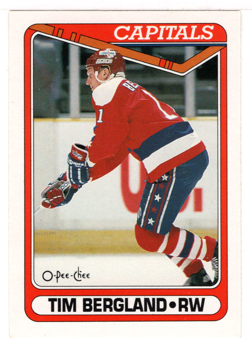 Tim Bergland RC - Washington Capitals (NHL Hockey Card) 1990-91 O-Pee-Chee # 507 Mint