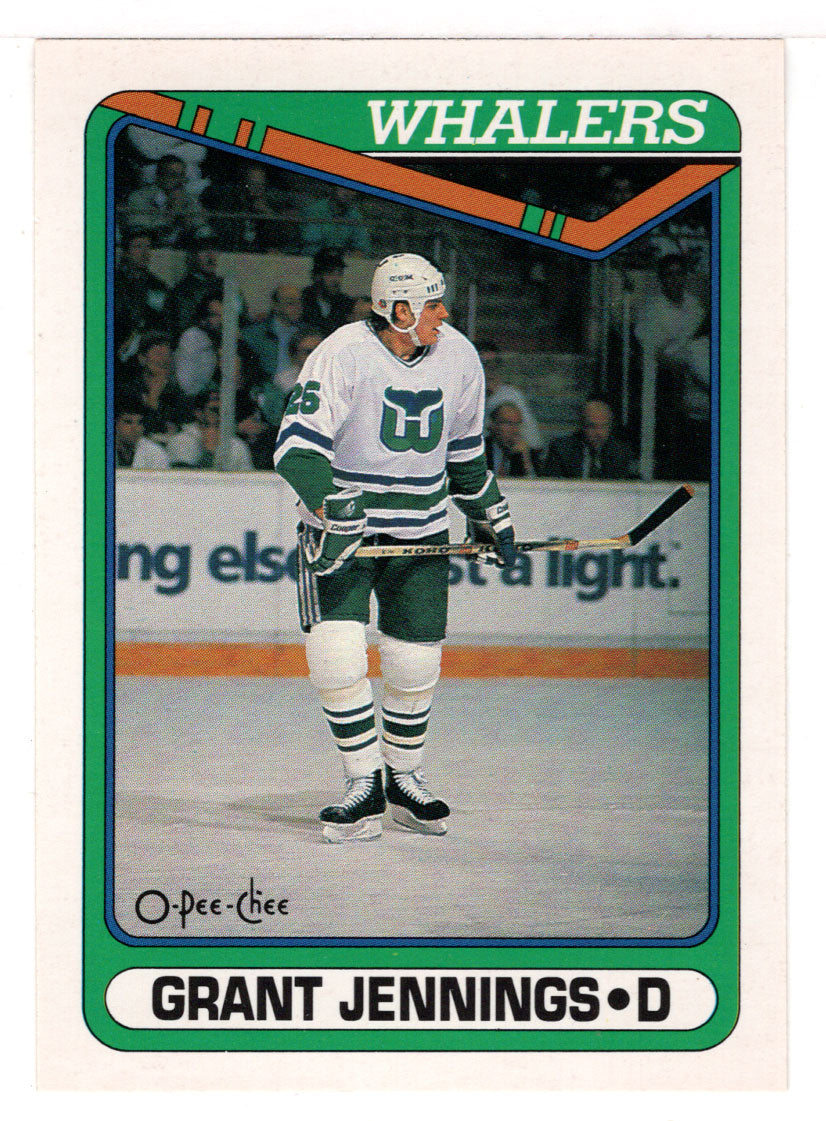 Grant Jennings RC - Hartford Whalers (NHL Hockey Card) 1990-91 O-Pee-Chee # 510 Mint