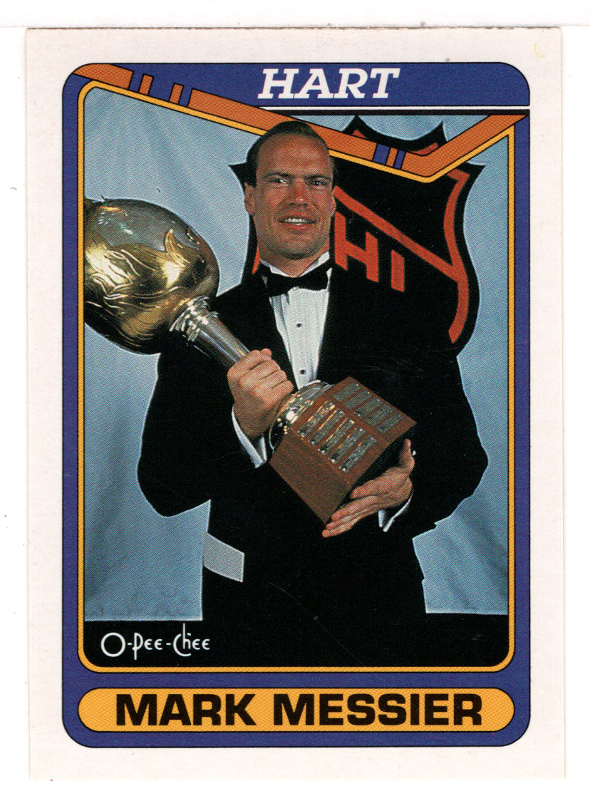 Mark Messier - Edmonton Oilers - Hart Award Winner (NHL Hockey Card) 1990-91 O-Pee-Chee # 519 Mint