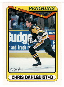Chris Dahlquist RC - Pittsburgh Penguins (NHL Hockey Card) 1990-91 O-Pee-Chee # 528 Mint