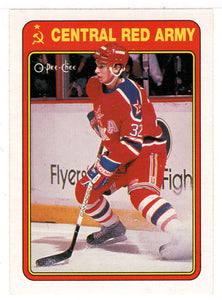 Dimitri Motkov (NHL Hockey Card) 1990-91 O-Pee-Chee Central Red Army # 5R Mint
