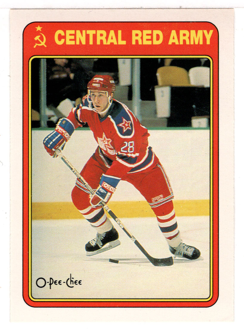 Igor Malykhin (NHL Hockey Card) 1990-91 O-Pee-Chee Central Red Army # 15R Mint