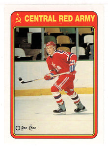Eugeny Davydov (NHL Hockey Card) 1990-91 O-Pee-Chee Central Red Army # 18R Mint