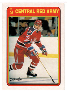 Pavel Kostichkin (NHL Hockey Card) 1990-91 O-Pee-Chee Central Red Army # 20R Mint