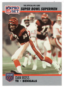 Dan Ross - Cincinnati Bengals (NFL Football Card) 1990-91 Pro Set Super Bowl XXV Silver Anniversary # 55 Mint