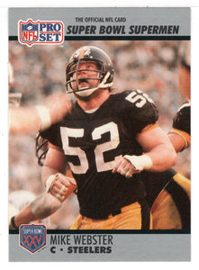 Mike Webster - Pittsburgh Steelers (NFL Football Card) 1990-91 Pro Set Super Bowl XXV Silver Anniversary # 73 Mint