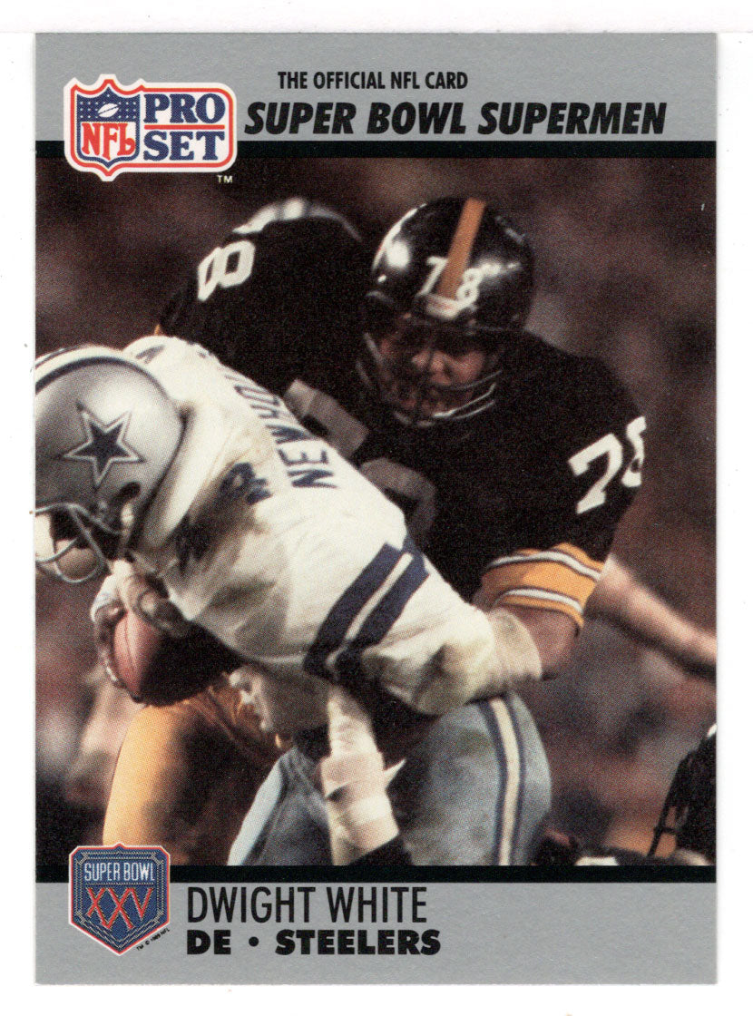 Dwight White - Pittsburgh Steelers (NFL Football Card) 1990-91 Pro Set Super Bowl XXV Silver Anniversary # 80 Mint