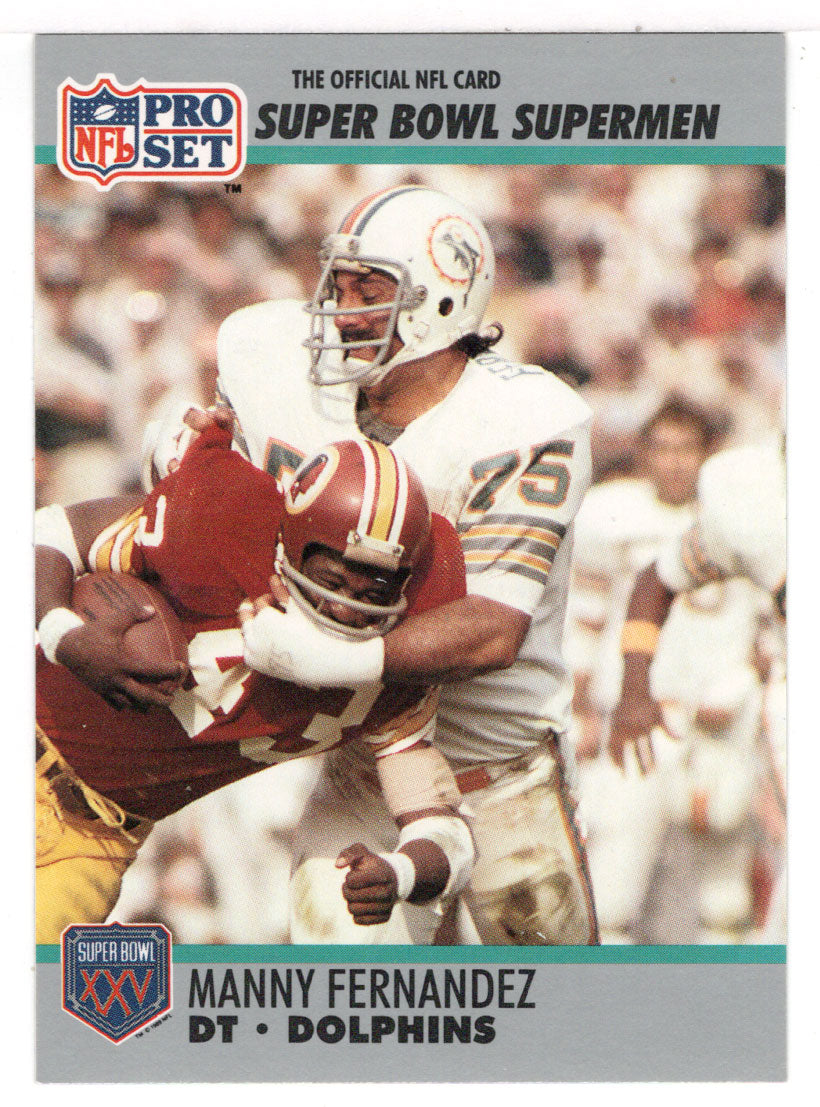 Manny Fernandez - Miami Dolphins (NFL Football Card) 1990-91 Pro