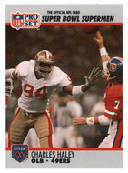 Charles Haley - San Francisco 49ers (NFL Football Card) 1990-91 Pro Set Super Bowl XXV Silver Anniversary # 95 Mint