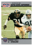 Donnie Shell - Pittsburgh Steelers (NFL Football Card) 1990-91 Pro Set Super Bowl XXV Silver Anniversary # 113 Mint