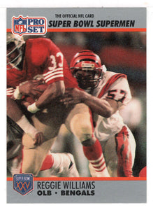 Reggie Williams - Cincinnati Bengals (NFL Football Card) 1990-91 Pro Set Super Bowl XXV Silver Anniversary # 135 Mint