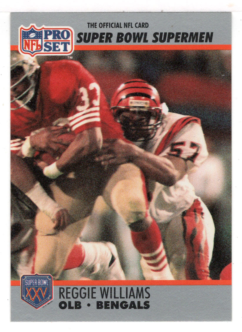 Reggie Williams - Cincinnati Bengals (NFL Football Card) 1990-91 Pro Set Super Bowl XXV Silver Anniversary # 135 Mint
