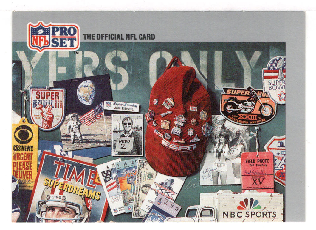 Puzzle Card # 3 - Top Row Right (NFL Football Card) 1990-91 Pro Set Super Bowl XXV Silver Anniversary # P 3 Mint