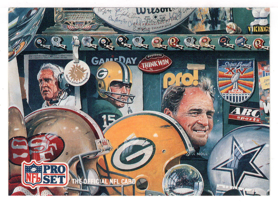Puzzle Card # 5 - Center Row Middle (NFL Football Card) 1990-91 Pro Set Super Bowl XXV Silver Anniversary # P 5 Mint