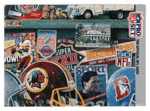 Puzzle Card # 6 - Center Row Right (NFL Football Card) 1990-91 Pro Set Super Bowl XXV Silver Anniversary # P 6 Mint