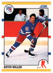 Kevin Miller RC - New York Rangers (NHL Hockey Card) 1990-91 Score Rookie Traded # 18 T Mint