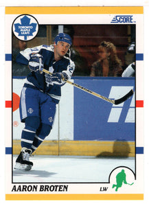 Aaron Broten - Toronto Maple Leafs (NHL Hockey Card) 1990-91 Score Rookie Traded # 21 T Mint