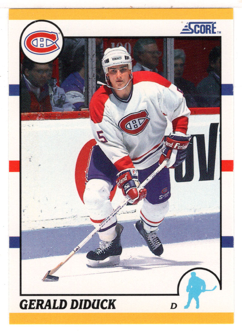 Gerald Diduck - Montreal Canadiens (NHL Hockey Card) 1990-91 Score Rookie Traded # 23 T Mint