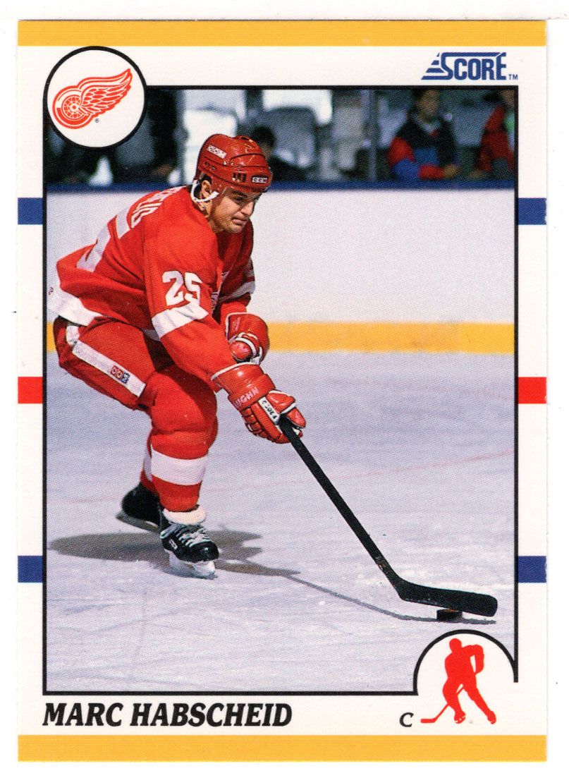 Marc Habscheid - Detroit Red Wings (NHL Hockey Card) 1990-91 Score Rookie Traded # 24 T Mint