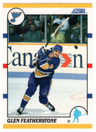 Glen Featherstone RC - St. Louis Blues (NHL Hockey Card) 1990-91 Score Rookie Traded # 25 T Mint