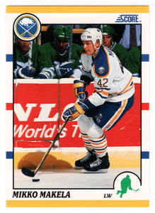 Mikko Makela - Buffalo Sabres (NHL Hockey Card) 1990-91 Score Rookie Traded # 26 T Mint