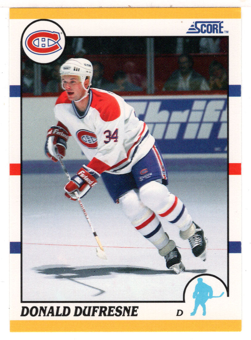 Donald Dufresne RC - Montreal Canadiens (NHL Hockey Card) 1990-91 Score Rookie Traded # 35 T Mint