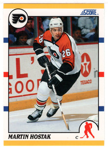 Martin Hostak RC - Philadelphia Flyers (NHL Hockey Card) 1990-91 Score Rookie Traded # 36 T Mint