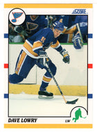 Dave Lowry RC - St. Louis Blues (NHL Hockey Card) 1990-91 Score Rookie Traded # 38 T Mint