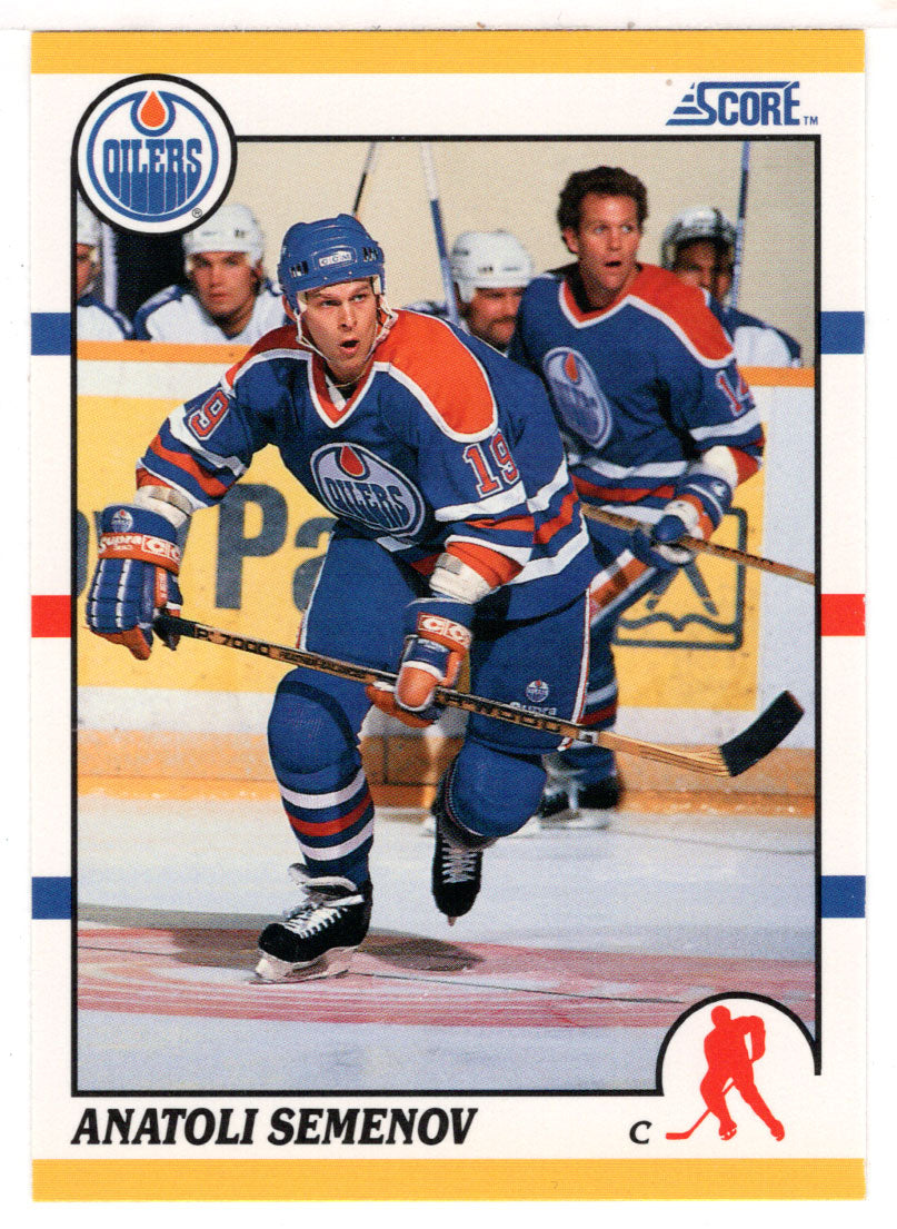 Anatoli Semenov RC - Edmonton Oilers (NHL Hockey Card) 1990-91 Score Rookie Traded # 39 T Mint