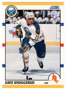 Dave Snuggerud - Buffalo Sabres (NHL Hockey Card) 1990-91 Score Rookie Traded # 48 T Mint