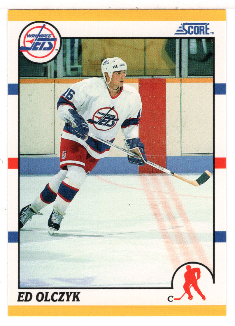 Ed Olczyk - Winnipeg Jets (NHL Hockey Card) 1990-91 Score Rookie Traded # 51 T Mint