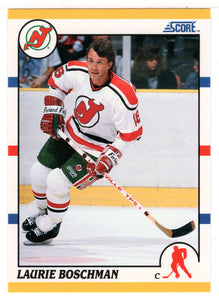 Laurie Boschman - New Jersey Devils (NHL Hockey Card) 1990-91 Score Rookie Traded # 63 T Mint